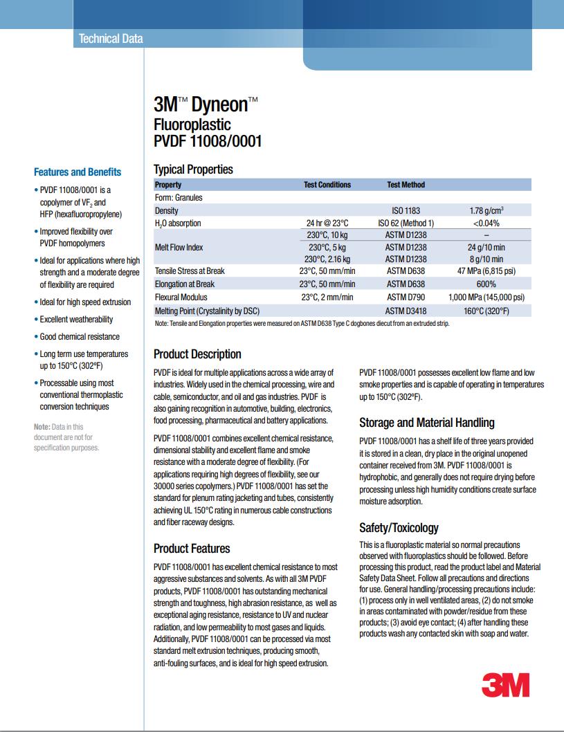 3M? Dyneon? Fluoroplastic PVDF 11008/0001