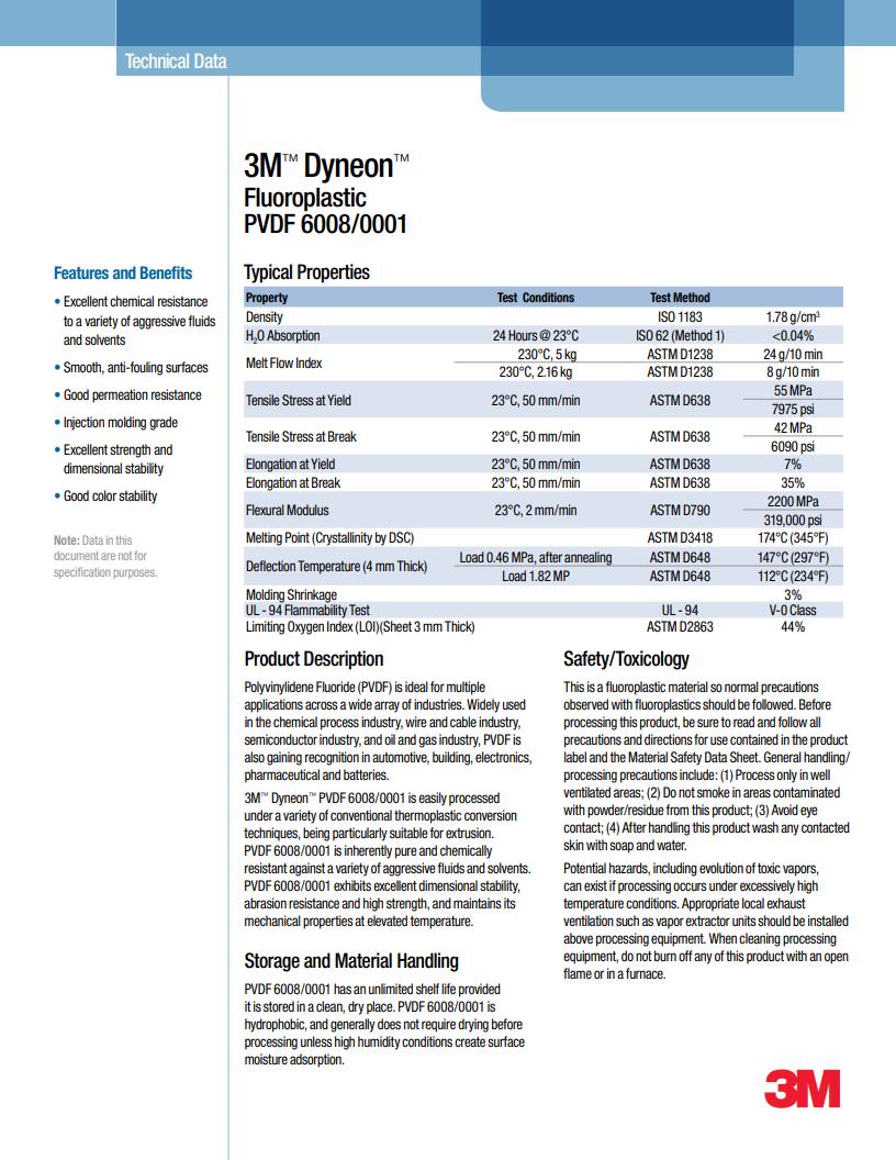 3M? Dyneon? Fluoroplastic PVDF 6008/0001