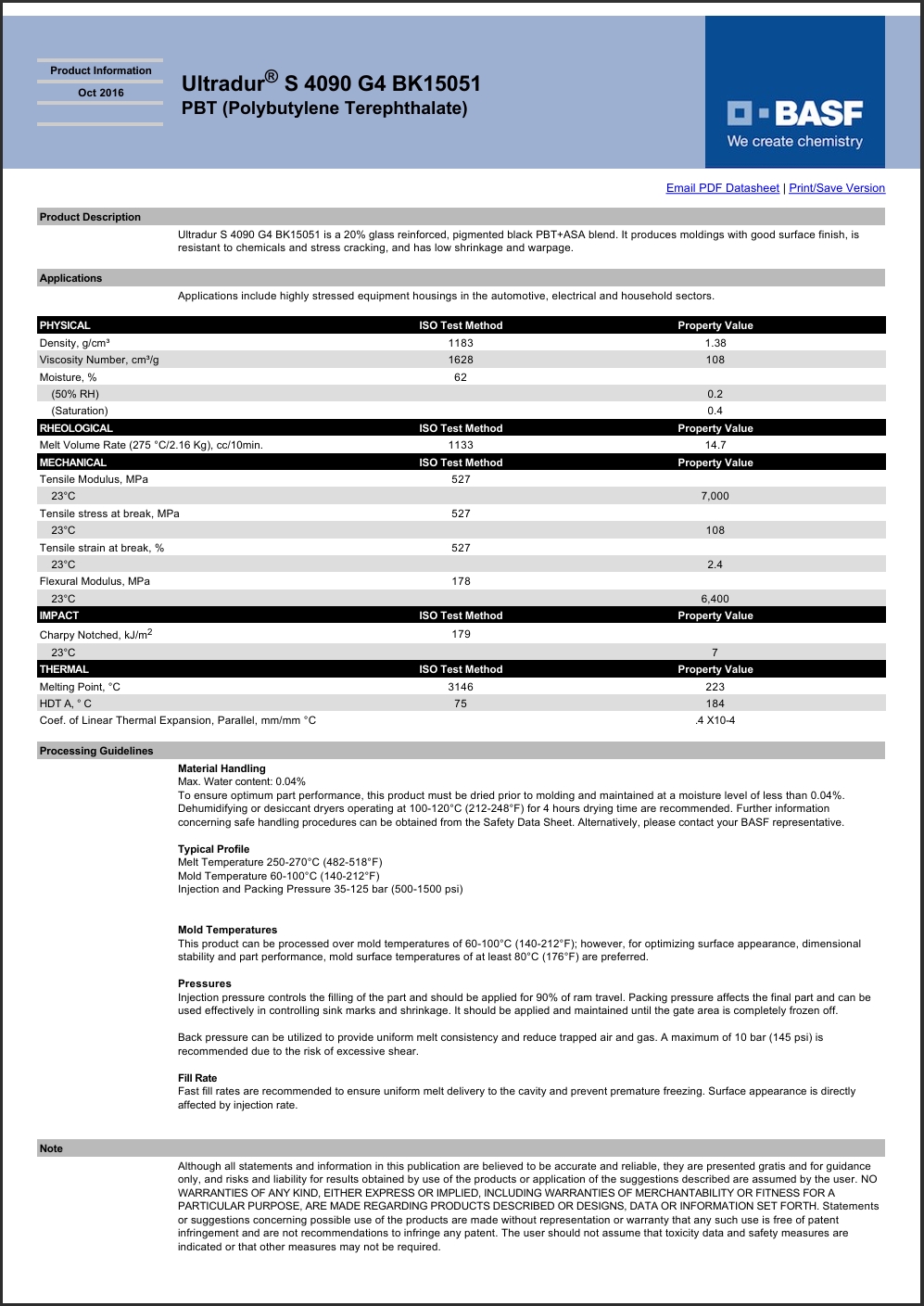 Ultradur? S 4090 G4 BK15051 英文說明書
